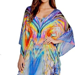 Luli Fama Agua de Fuego Eyes on Me Long Caftan